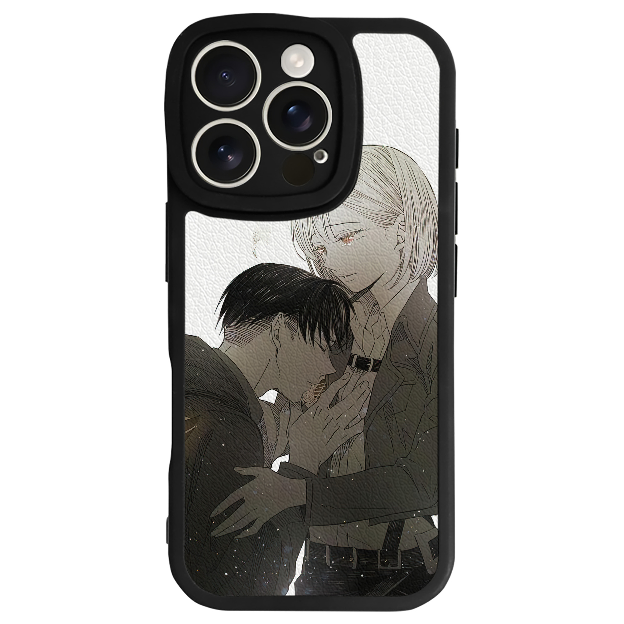 （画像用） 進撃の巨人 Attack on Titan 【iPhone 16シリーズ対応】シリコンスマホケース（レザー調） 材質：シリコン